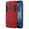 Slim Armour Tough Shockproof Case & Stand for Nokia 8.1 - Red